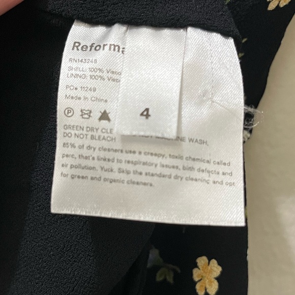 Reformation Alani Dress in Posie, Size 4 - Picture 4 of 13